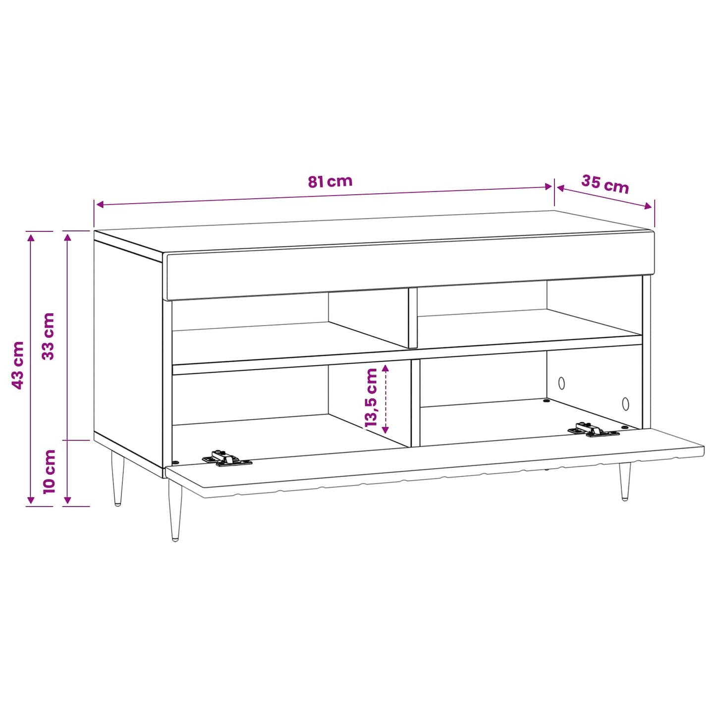 LED TV Cabinet Grey Sonoma Engineered Wood