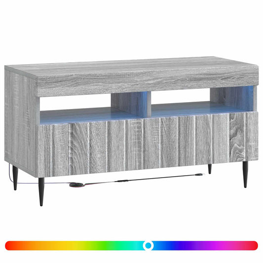 LED TV Cabinet Grey Sonoma Engineered Wood LED TV Cabinet Grey Sonoma Engineered Wood