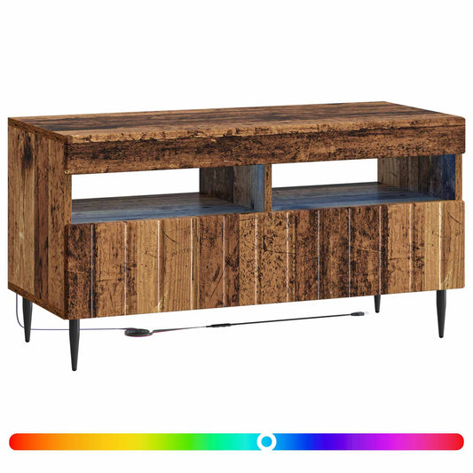 LED TV Cabinet Old Wood Engineered Wood LED TV Cabinet Old Wood Engineered Wood
