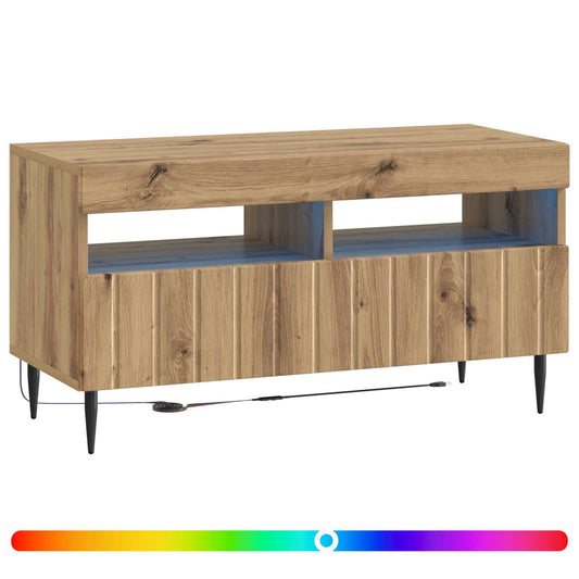 LED TV Cabinet Artisan Oak Engineered Wood LED TV Cabinet Artisan Oak Engineered Wood