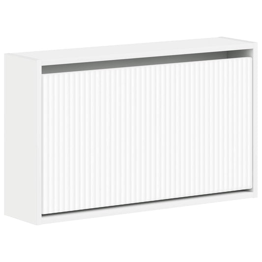 Wall-Mounted Shoe Cabinet ARNHEM 71 x 17 x 43 cm White Wall-Mounted Shoe Cabinet ARNHEM 71 x 17 x 43 cm White