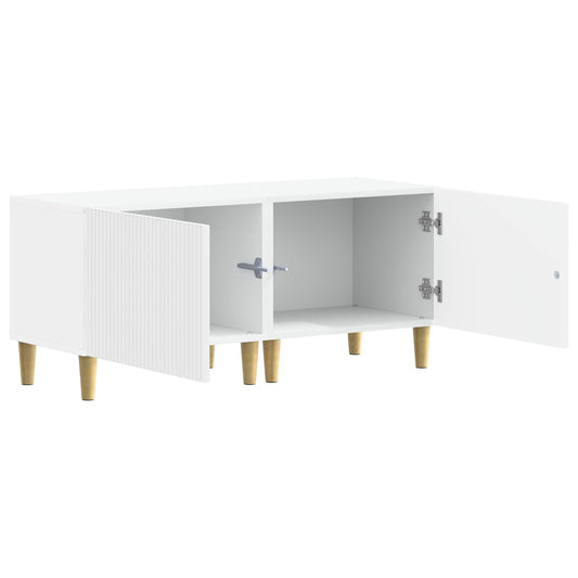 TV Cabinet White Engineered Wood TV Cabinet White Engineered Wood