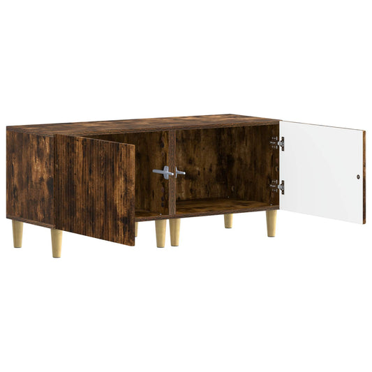TV Cabinet Smoked Oak Engineered Wood TV Cabinet Smoked Oak Engineered Wood