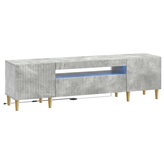 LED TV Cabinet ARNHEM 153 x 35 x 43 cm Concrete Grey LED TV Cabinet ARNHEM 153 x 35 x 43 cm Concrete Grey