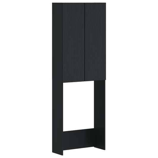 Toilet Cabinet ARNHEM Black 66 x 25.5 x 190 cm Engineered Wood Toilet Cabinet ARNHEM Black 66 x 25.5 x 190 cm Engineered Wood