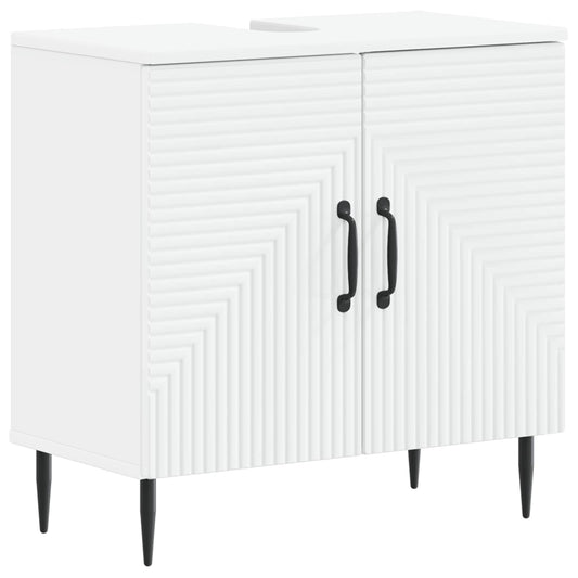 Bathroom Sink Cabinet HAARLEM White 59.5 x 31.5x 59 cm Bathroom Sink Cabinet HAARLEM White 59.5 x 31.5x 59 cm