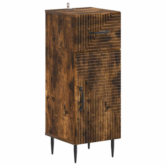 Bathroom Storage Cainet HAARLEM Smoked Oak 30 x 31 x 80 cm Bathroom Storage Cainet HAARLEM Smoked Oak 30 x 31 x 80 cm