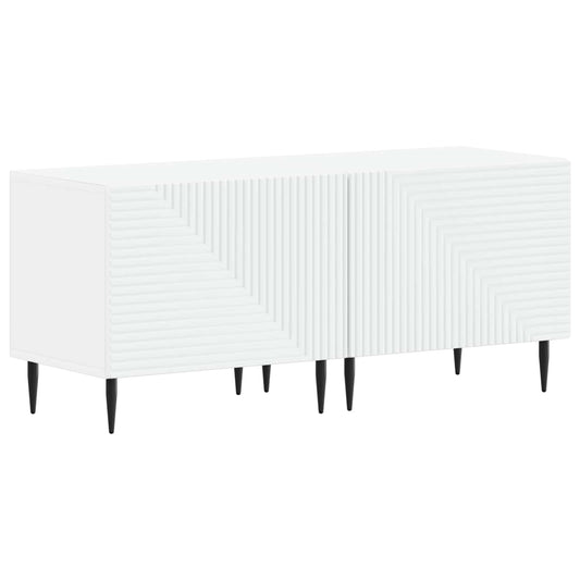 TV Cabinet White Engineered Wood TV Cabinet White Engineered Wood