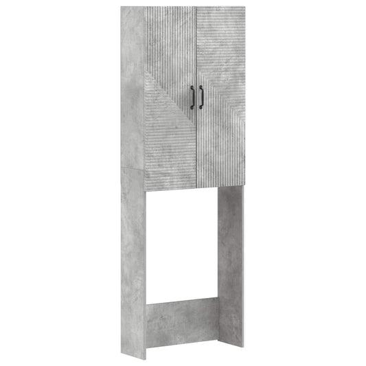 Toilet Cabinet HAARLEM Concrete Grey 66 x 25.5 x 190 cm Toilet Cabinet HAARLEM Concrete Grey 66 x 25.5 x 190 cm