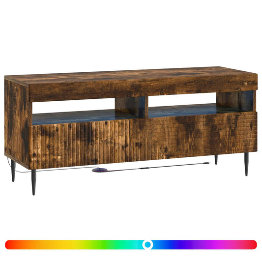 LED TV Cabinet Smoked Oak Engineered Wood LED TV Cabinet Smoked Oak Engineered Wood