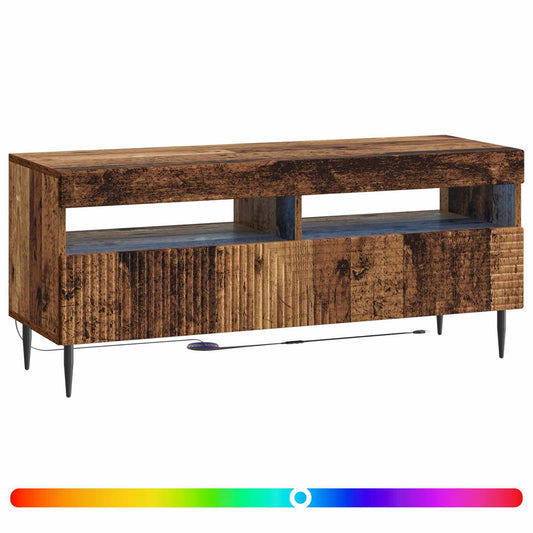 LED TV Cabinet Old Wood Engineered Wood LED TV Cabinet Old Wood Engineered Wood