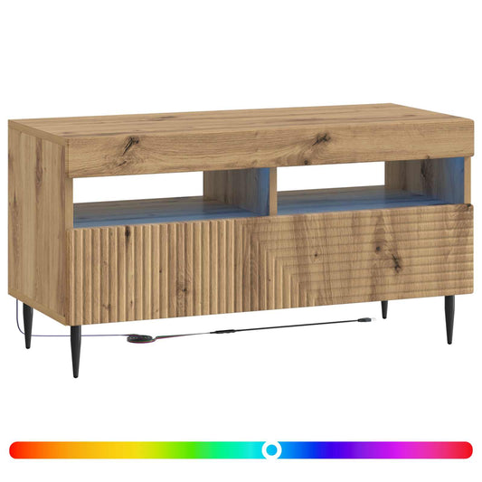 LED TV Cabinet Artisan Oak Engineered Wood LED TV Cabinet Artisan Oak Engineered Wood