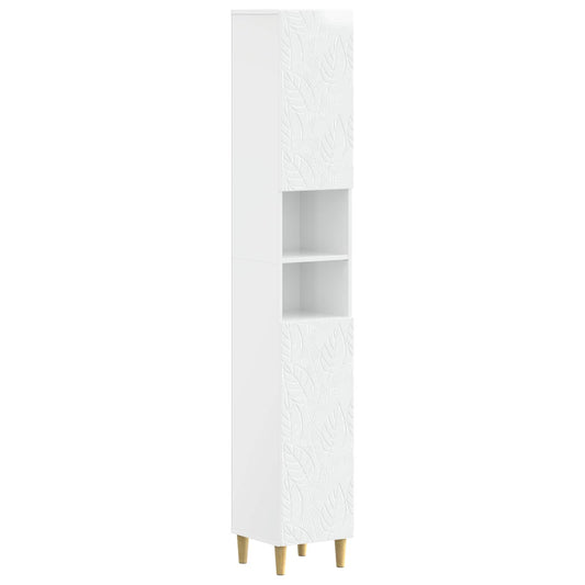 Bathroom Cabinet with Open Shelf DELFT High Gloss White Bathroom Cabinet with Open Shelf DELFT High Gloss White