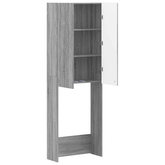Toilet Cabinet DELFT Grey Sonoma 66 x 25.5 x 190 cm Toilet Cabinet DELFT Grey Sonoma 66 x 25.5 x 190 cm
