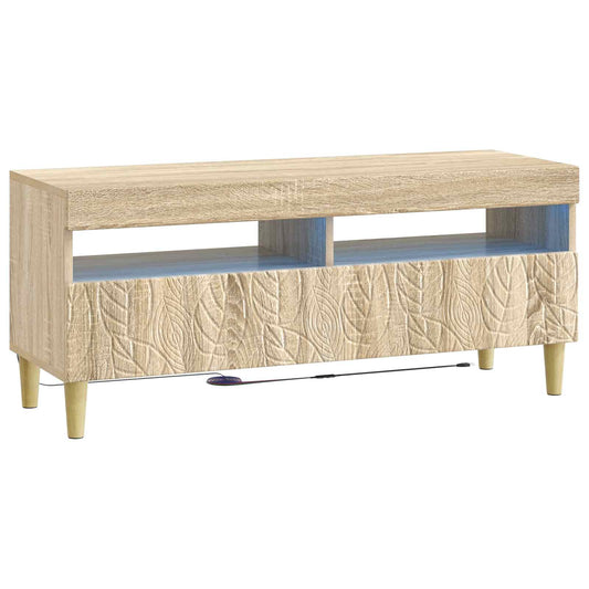 LED TV Cabinet Sonoma Oak Engineered Wood LED TV Cabinet Sonoma Oak Engineered Wood