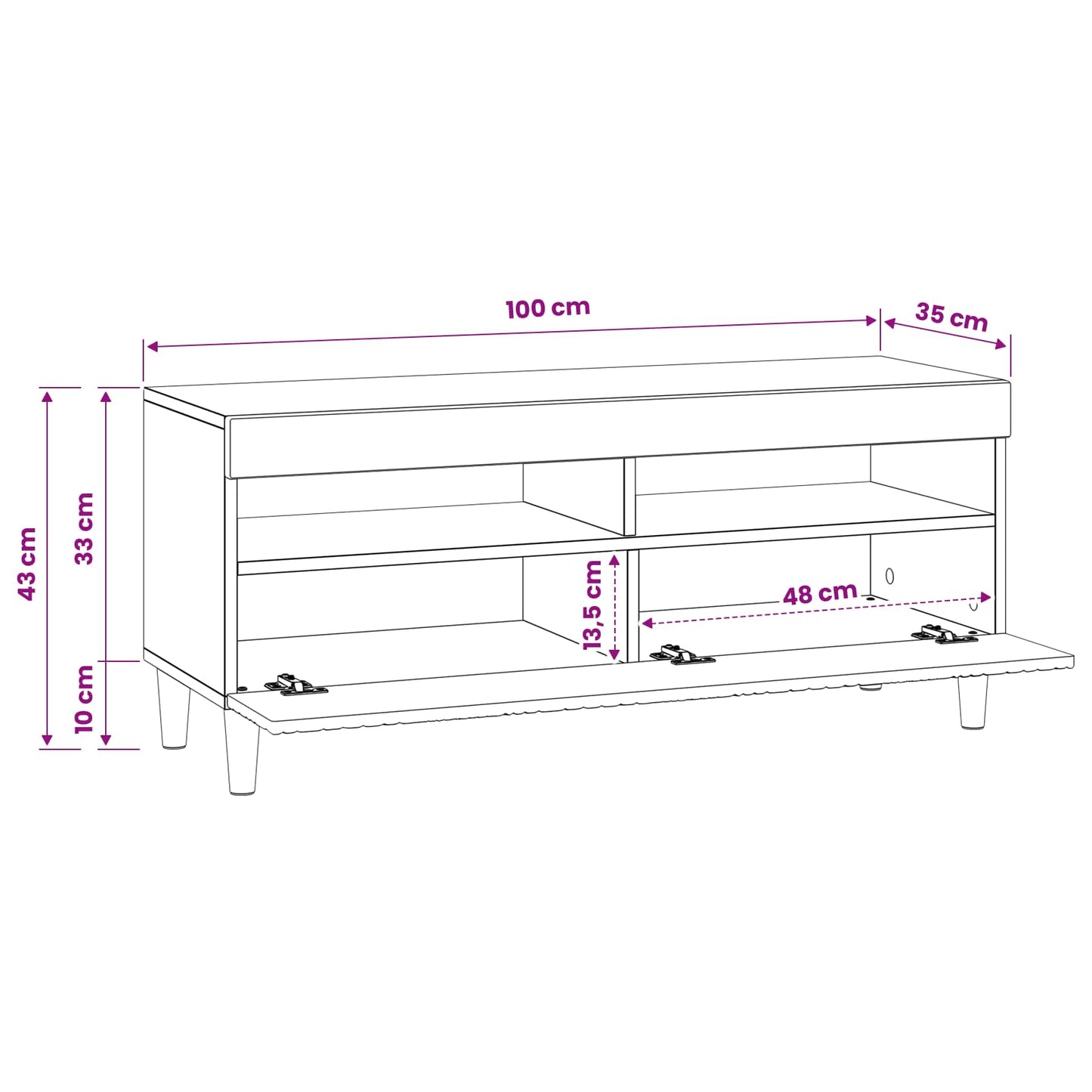 LED TV Cabinet Grey Sonoma Engineered Wood