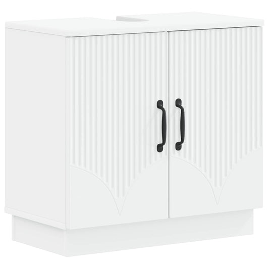Bathroom Sink Cabinet HOORN White 59.5 x 31.5x 56 cm Bathroom Sink Cabinet HOORN White 59.5 x 31.5x 56 cm