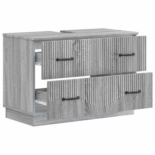 Bathroom Sink Cabinet HOORN Grey Sonoma 82 x 41x 56 cm Bathroom Sink Cabinet HOORN Grey Sonoma 82 x 41x 56 cm