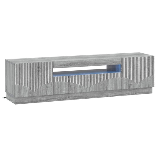 LED TV Cabinet Grey Sonoma Engineered Wood LED TV Cabinet Grey Sonoma Engineered Wood