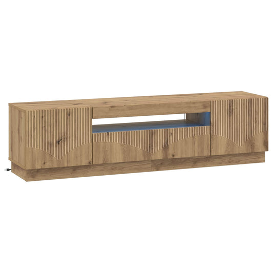 LED TV Cabinet Artisan Oak Engineered Wood LED TV Cabinet Artisan Oak Engineered Wood