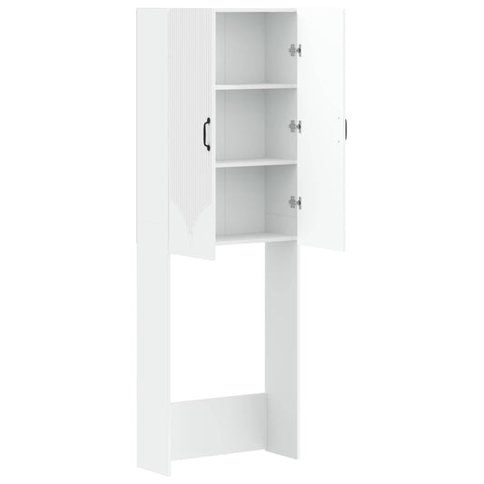 Toilet Cabinet HOORN White 66 x 25.5 x 190 cm Engineered Wood Toilet Cabinet HOORN White 66 x 25.5 x 190 cm Engineered Wood