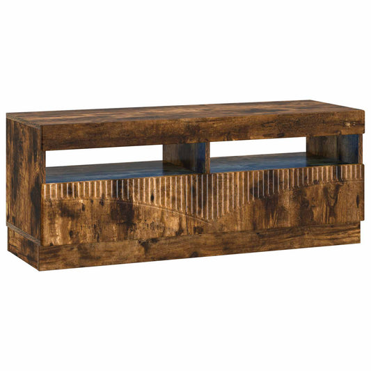 LED TV Cabinet Smoked Oak Engineered Wood LED TV Cabinet Smoked Oak Engineered Wood