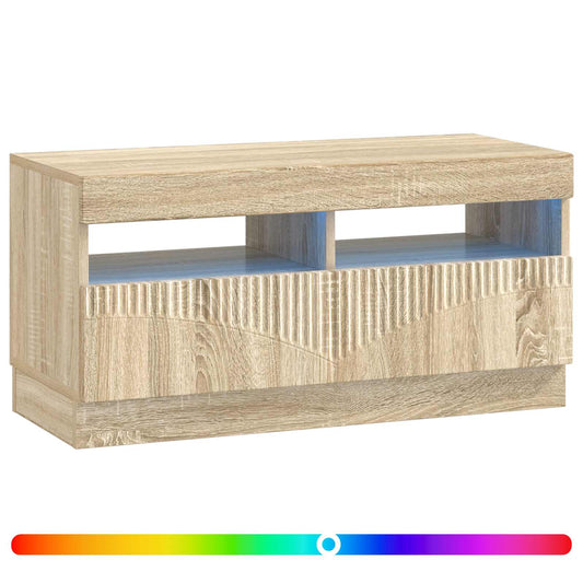 LED TV Cabinet Sonoma Oak Engineered Wood LED TV Cabinet Sonoma Oak Engineered Wood