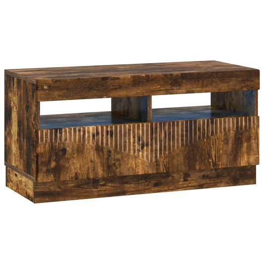 LED TV Cabinet Smoked Oak Engineered Wood LED TV Cabinet Smoked Oak Engineered Wood
