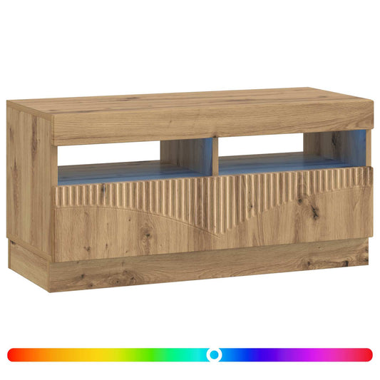 LED TV Cabinet Artisan Oak Engineered Wood LED TV Cabinet Artisan Oak Engineered Wood
