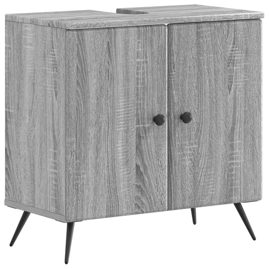 Bathroom Sink Cabinet BREDA Grey Sonoma 59.5 x 31.5x 59 cm Bathroom Sink Cabinet BREDA Grey Sonoma 59.5 x 31.5x 59 cm