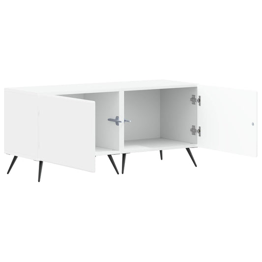 TV Cabinet White Engineered Wood TV Cabinet White Engineered Wood