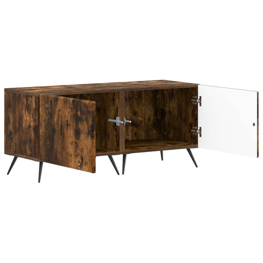 TV Cabinet Smoked Oak Engineered Wood TV Cabinet Smoked Oak Engineered Wood