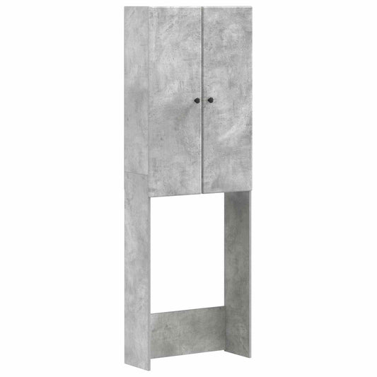 Toilet Cabinet BREDA Concrete Grey 66 x 25.5 x 190 cm Toilet Cabinet BREDA Concrete Grey 66 x 25.5 x 190 cm