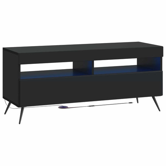 LED TV Cabinet Black Engineered Wood LED TV Cabinet Black Engineered Wood