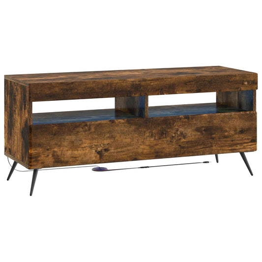 LED TV Cabinet Smoked Oak Engineered Wood LED TV Cabinet Smoked Oak Engineered Wood