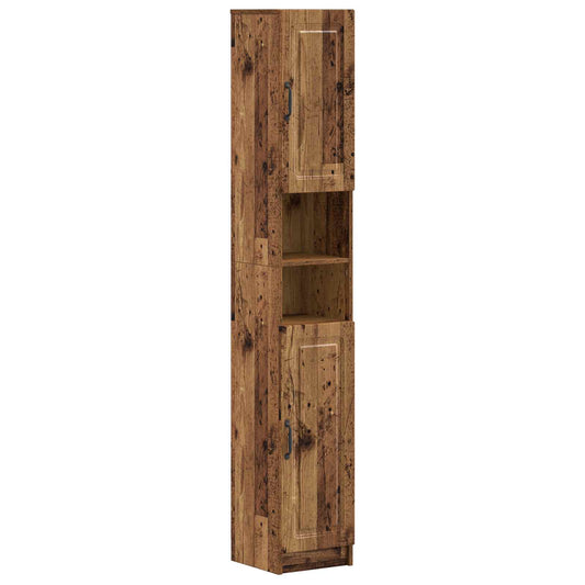 Bathroom Cabinet with Open Shelf UTRECHT Old Wood Bathroom Cabinet with Open Shelf UTRECHT Old Wood