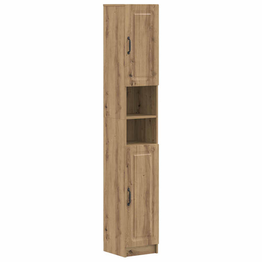 Bathroom Cabinet with Open Shelf UTRECHT Artisan Oak Bathroom Cabinet with Open Shelf UTRECHT Artisan Oak