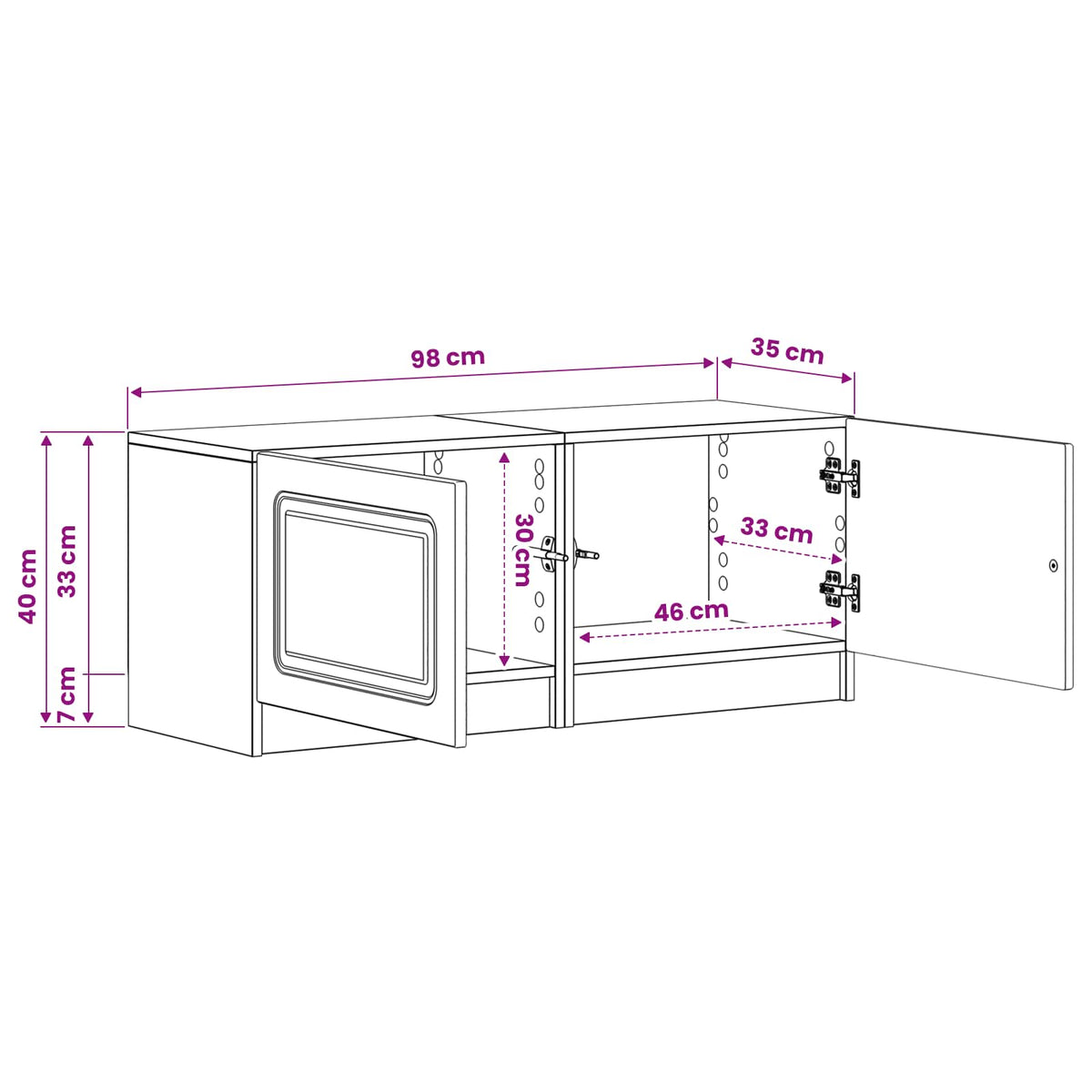 TV Cabinet Grey Sonoma Engineered Wood
