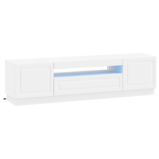 LED TV Cabinet White Engineered Wood LED TV Cabinet White Engineered Wood
