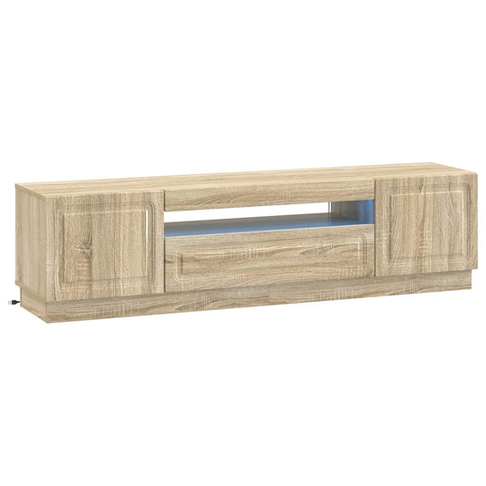 LED TV Cabinet Sonoma Oak Engineered Wood LED TV Cabinet Sonoma Oak Engineered Wood