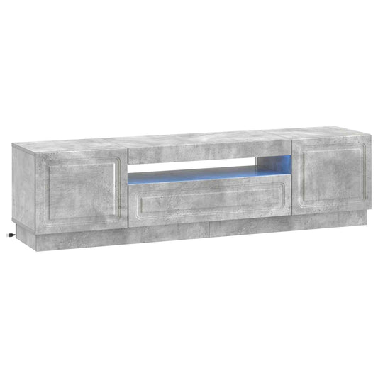 LED TV Cabinet Concrete Grey Engineered Wood LED TV Cabinet Concrete Grey Engineered Wood