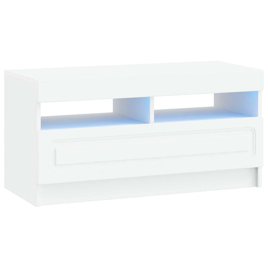 LED TV Cabinet White Engineered Wood LED TV Cabinet White Engineered Wood