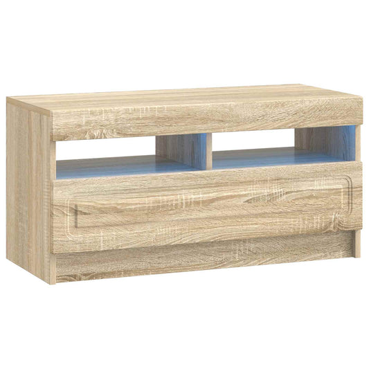 LED TV Cabinet Sonoma Oak Engineered Wood LED TV Cabinet Sonoma Oak Engineered Wood