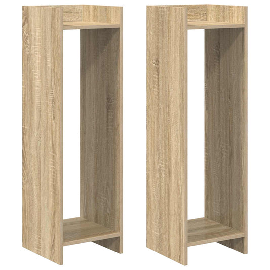 Plant Stand 2 pcs Sonoma Oak 30 x 30 x 100 cm Engineered Wood Plant Stand 2 pcs Sonoma Oak 30 x 30 x 100 cm Engineered Wood