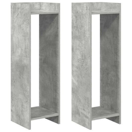 Plant Stand 2 pcs Concrete Grey 30 x 30 x 100 cm Plant Stand 2 pcs Concrete Grey 30 x 30 x 100 cm