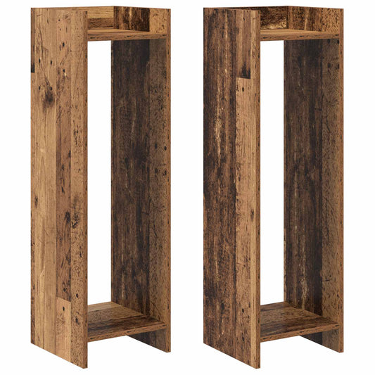 Plant Stand 2 pcs Old Wood 30 x 30 x 100 cm Engineered Wood Plant Stand 2 pcs Old Wood 30 x 30 x 100 cm Engineered Wood
