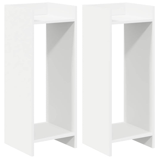 Plant Stand 2 pcs White 30 x 30 x 80 cm Engineered Wood Plant Stand 2 pcs White 30 x 30 x 80 cm Engineered Wood