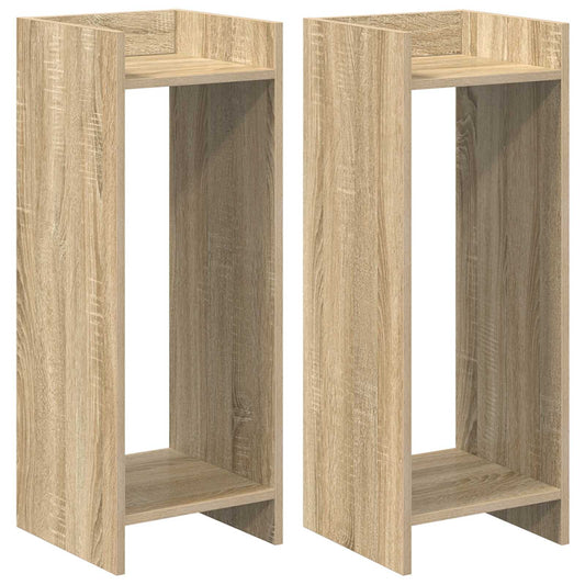 Plant Stand 2 pcs Sonoma Oak 30 x 30 x 80 cm Engineered Wood Plant Stand 2 pcs Sonoma Oak 30 x 30 x 80 cm Engineered Wood