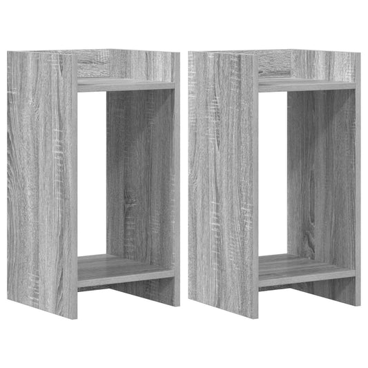 Plant Stand 2 pcs Grey Sonoma 30 x 30 x 60 cm Engineered Wood Plant Stand 2 pcs Grey Sonoma 30 x 30 x 60 cm Engineered Wood
