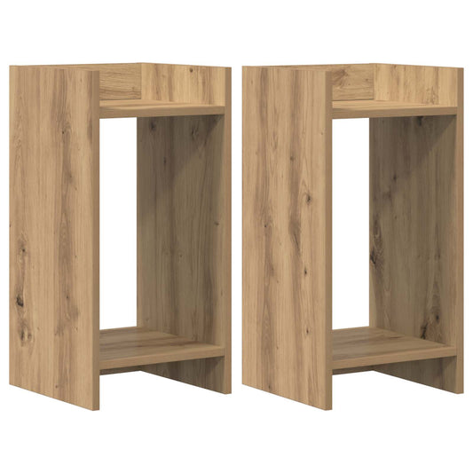Plant Stand 2 pcs Artisan Oak 30 x 30 x 60 cm Engineered Wood Plant Stand 2 pcs Artisan Oak 30 x 30 x 60 cm Engineered Wood